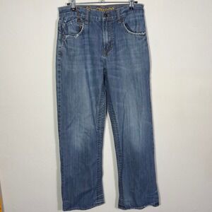 Fox Jeans Duster Men's 30x30 Distressed Light Wash Denim‎ Pants Casual